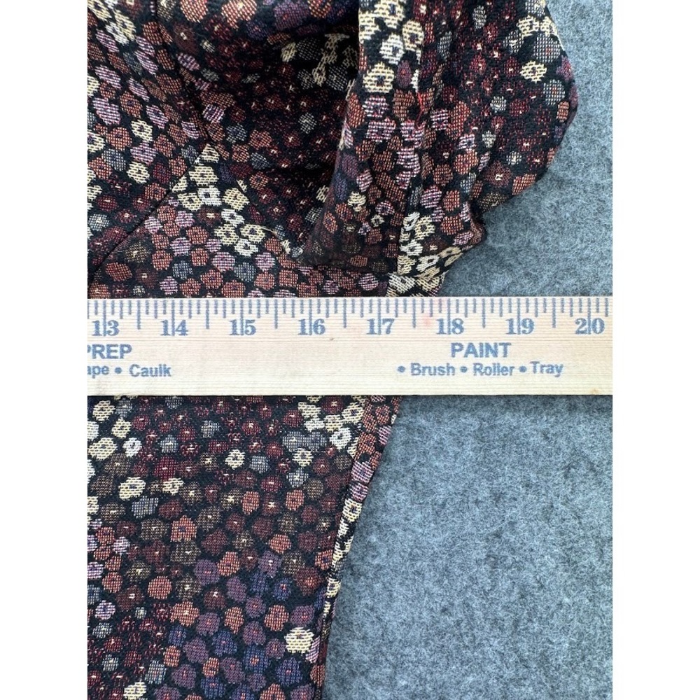 Zara Trafaluc Women Brown Floral Jacquard Short Sleeve A-Line Mini Dress Small - Picture 5 of 9